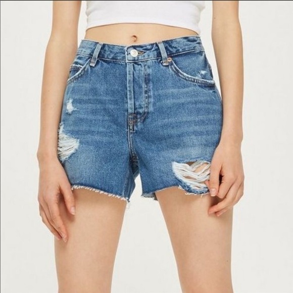 Topshop Pants - Topshop Moto Ashley high waist distressed size 10